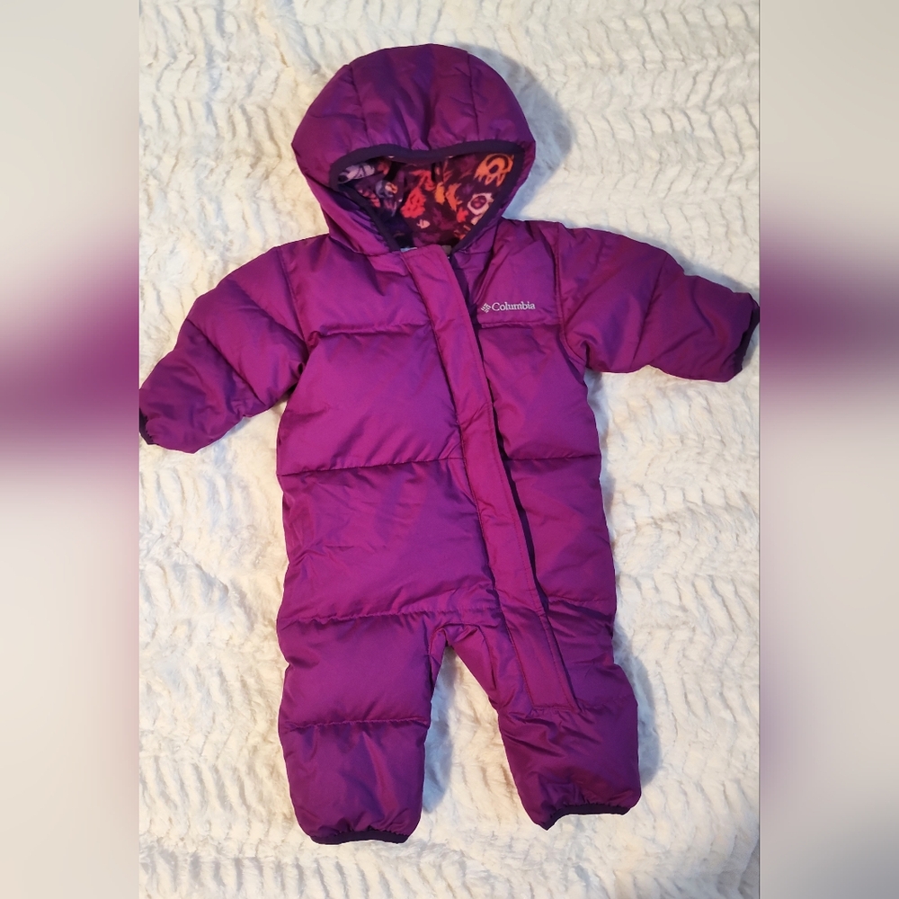 Columbia Vibrant Purple Fleece Snowsuit